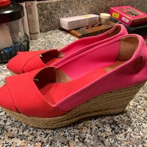 Tory Burch wedges!  Just in time for summer!